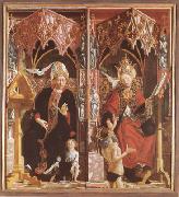 PACHER, Michael St Augustine and St Gregory (mk08) oil painting reproduction